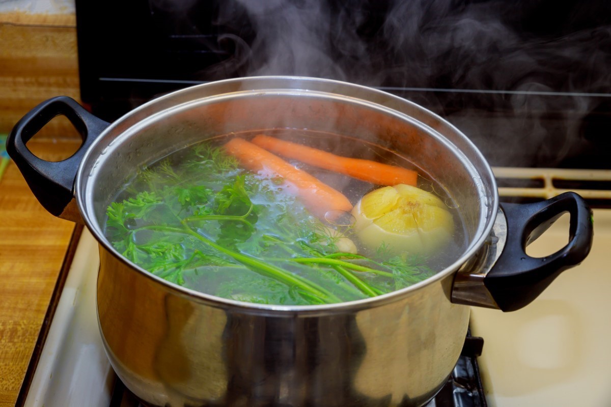 eau de cuisson de légumes